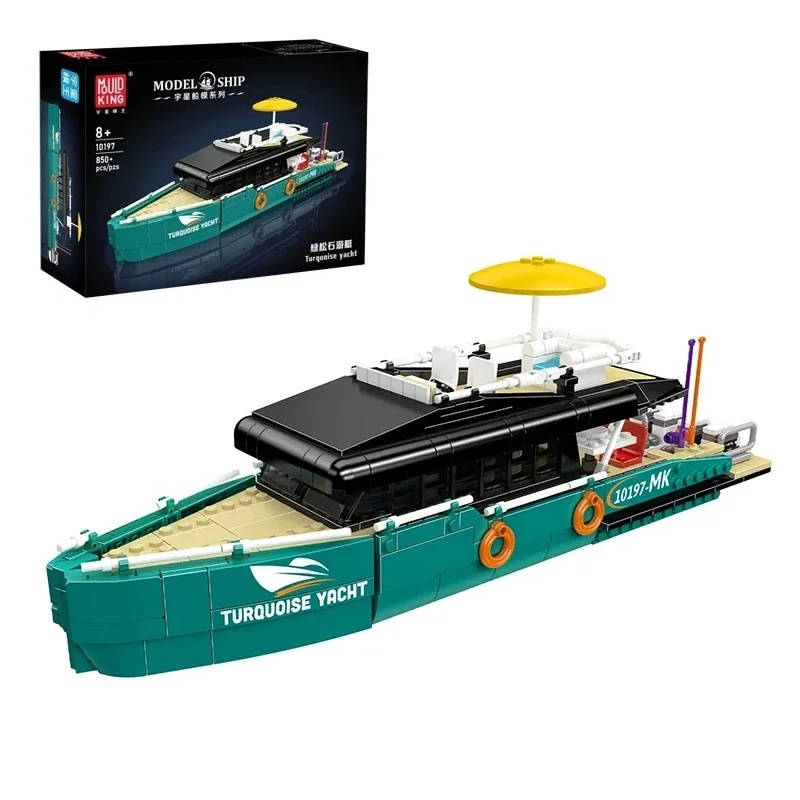 Model Kit Yacht - Conjunto de Blocos de Montar de