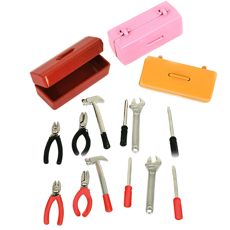 Model Kit Fantasy - Dollhouse Miniature Toolbox, Handmade Tools Sets,